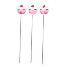 3pcs Stainless Steel Cake Tester Baking Tool for Accurate Doneness of Cakes Muffins and Bread