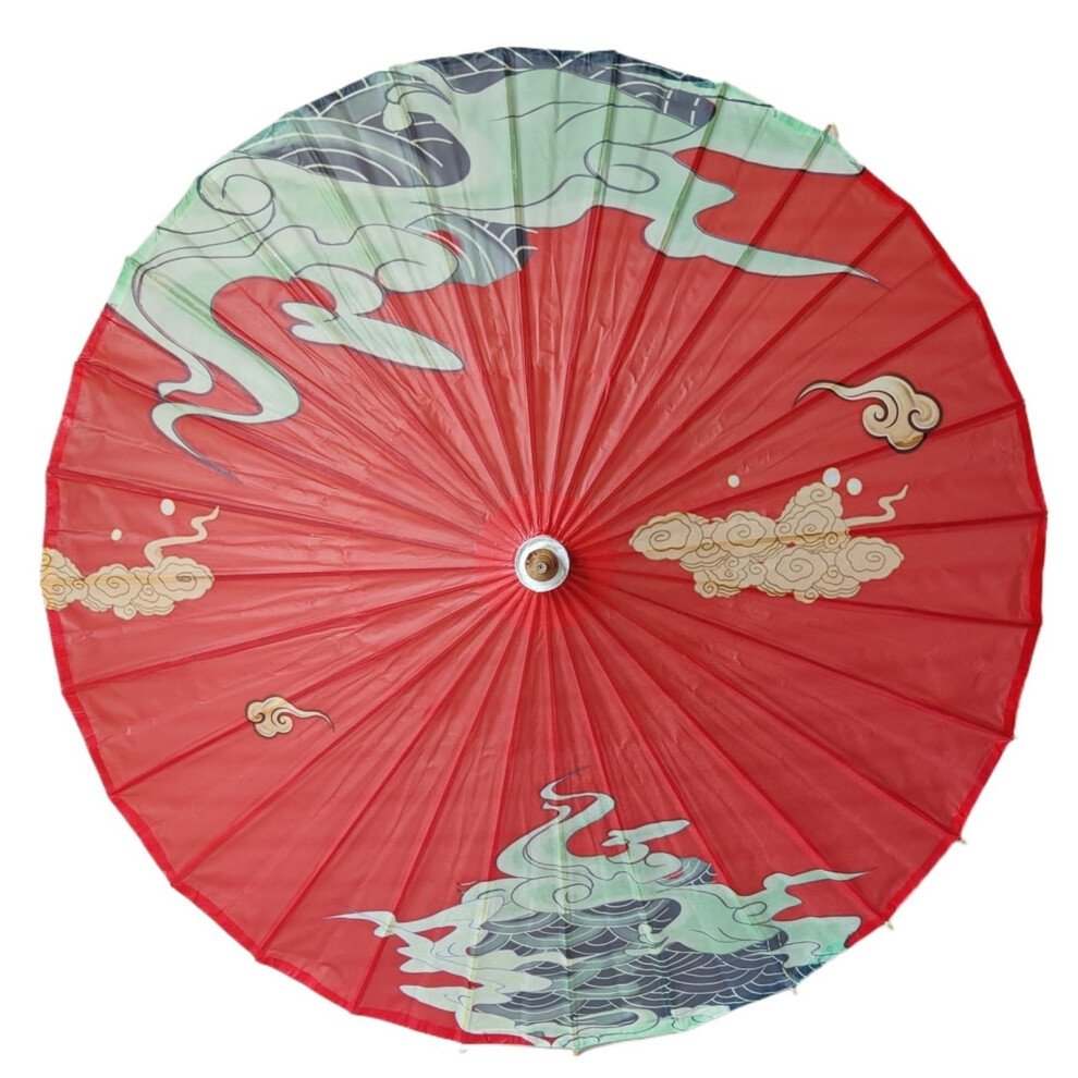 Japanese Paper Umbrella With Waterproof Tung Oil, 100Cm Chinese Oil Paper Parasol For Dance And Photography 9053599988434