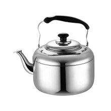 Stainless Steel Whistling Kettle Large Capacity Tea Pot for Gas and Induction with Heat‑Insulated Handle