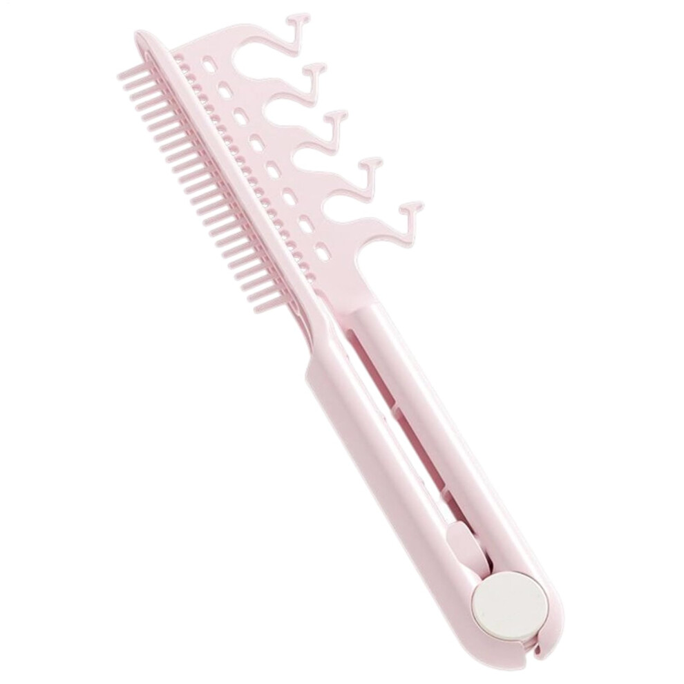 Unisex Pink Hair Styling Comb With Volumizing Root Lift And Precise Sectioning Teeth, Compact Travel Size