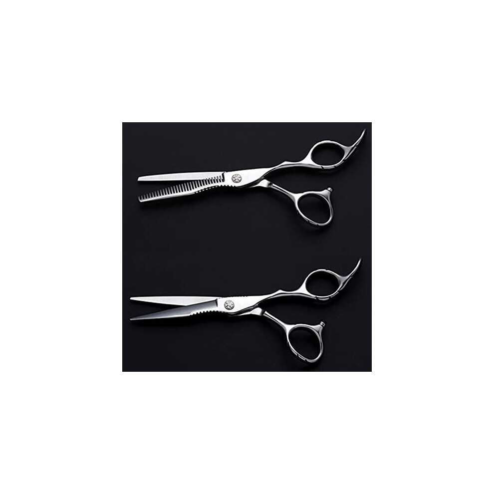 Hair Cutting Scissors Set Japan 440c Steel 6 Inch Professional Barber and Thinning Shears