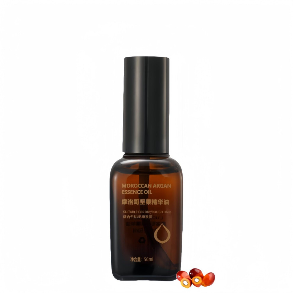 Argan Oil Hair Serum for Frizz Control and Shine, Fast Absorbing Hydration for Dry Damaged Hair 50ml