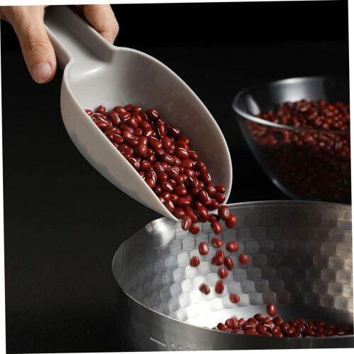 Plastic Ice Scoop and Flour Scoop Set with Ergonomic Grip for MultiPurpose Kitchen Use 2