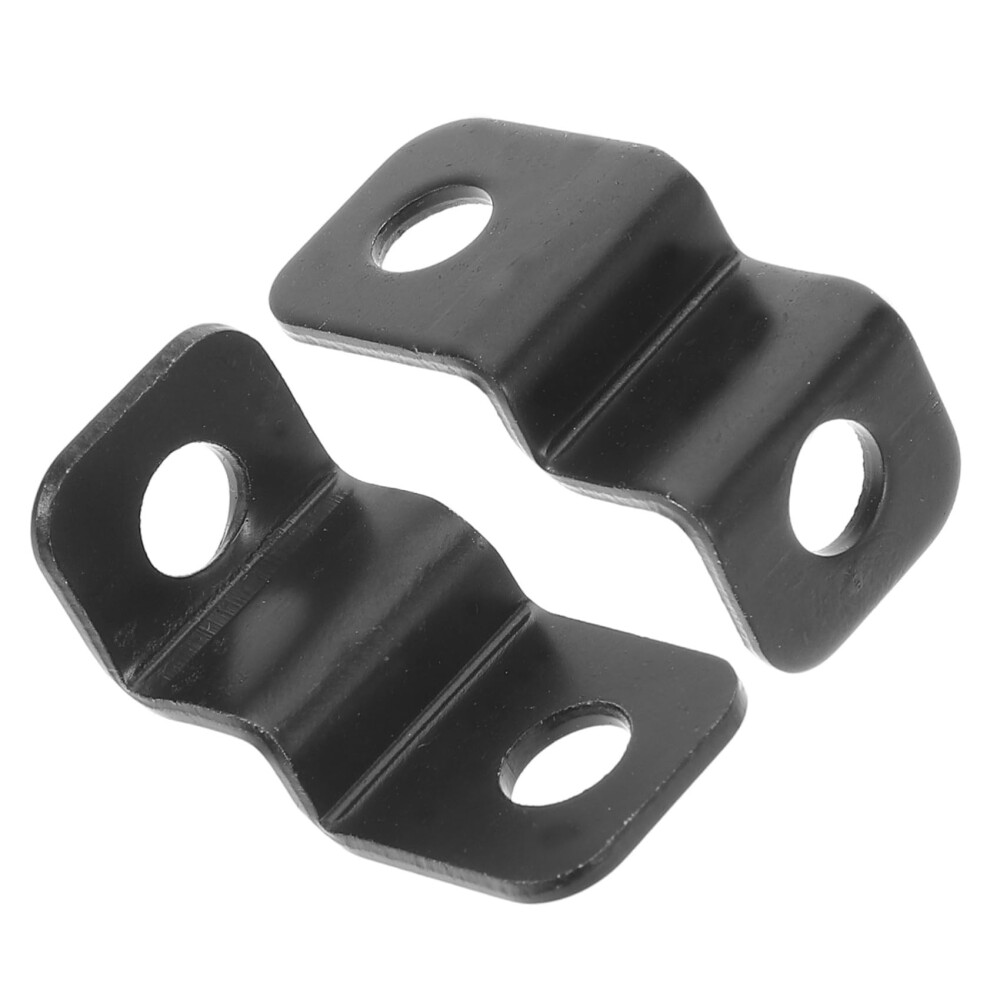 Motorcycle Turn Signal Bracket Pair, Durable Iron Handlebar Mount For Enhanced Visibility 9455672644938