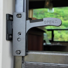 Right Hand Aluminum RV Screen Door Latch Replacement Kit for Camper Motorhome Secure Closure