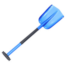 Collapsible Aluminum Snow Shovel with Foldable Design for Car, Driveway and Walkway Cleaning