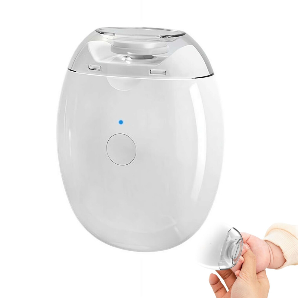 Electric Nail File with LED Light, Touch Activation, 3 Speeds, Low Noise, Rechargeable for Seniors