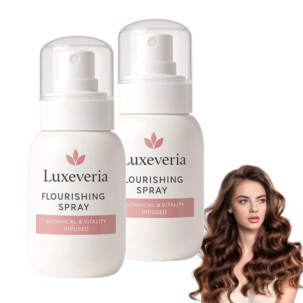 Hair Growth Spray for Thicker Hair, Breakage Reduction, NonGreasy Scalp Treatment for Men and Women, 2 PCS