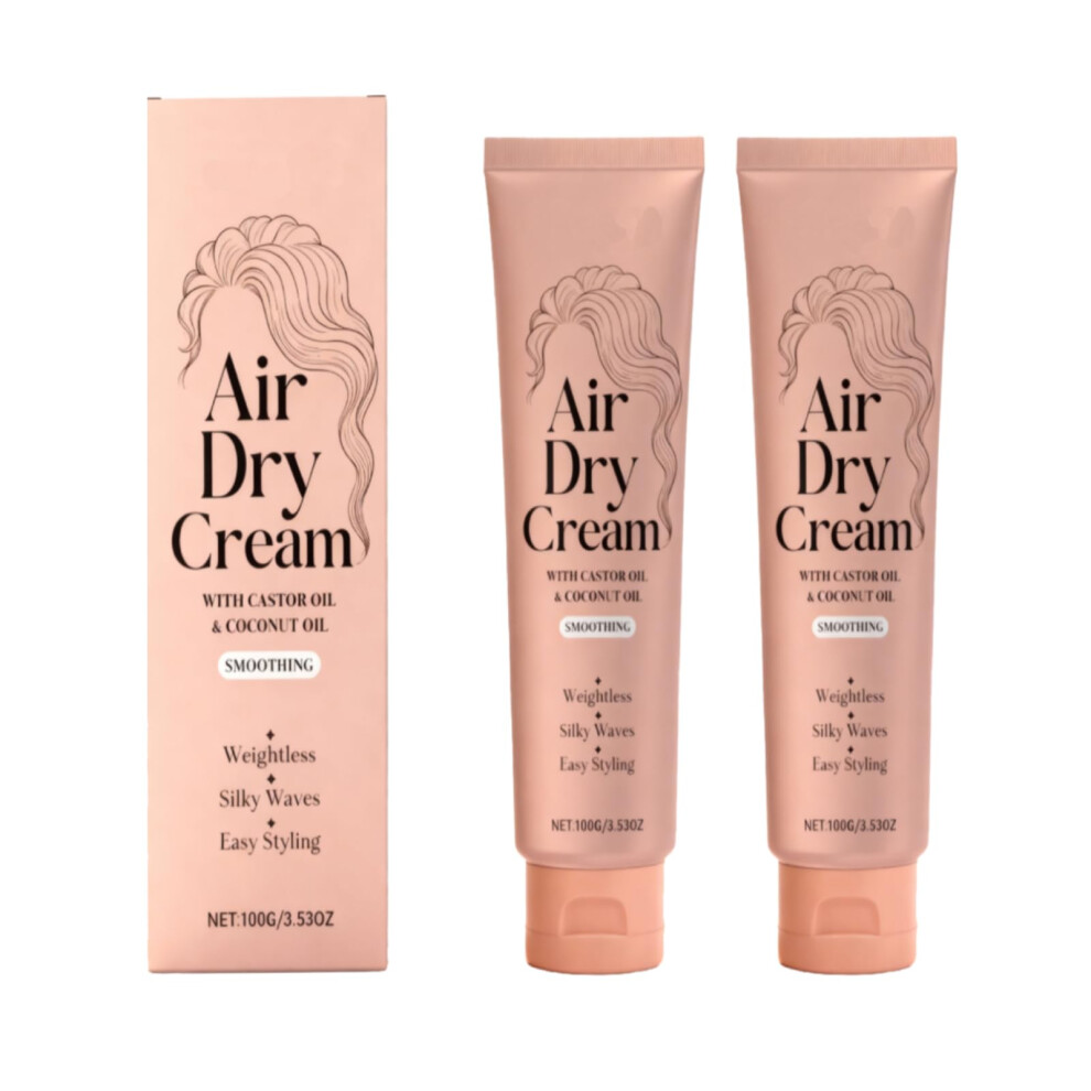 Cream Hair Styling For Frizz Control, Leavein With Castor And Coconut Oil, 3.53 Fl Oz