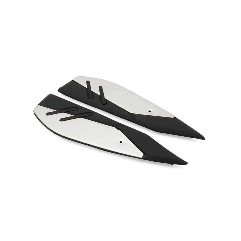 Motorcycle Foot Pegs Antislip Cnc Aluminum Pedal Pads For Yamaha Xmax 125 250 300 400 Silver 9053599990154