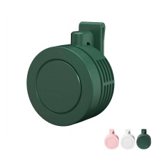 Portable Bladeless Hands Neck and Waist Fan, 360 Rotatable, Rechargeable, Green