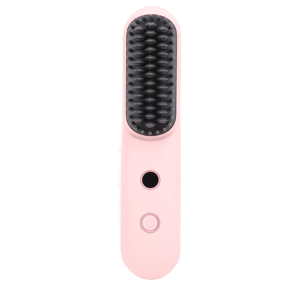 Cordless Ionic Hair Straightening Brush with 6400mAh Battery, USBC Fast Charging, 3 Heat Settings
