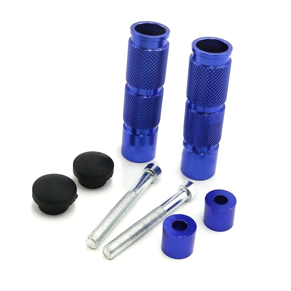 Cnc Aluminum Motorcycle Foot Pegs Rear Passenger Footrest For Dirt Bike Offroad Blue 9070919704369