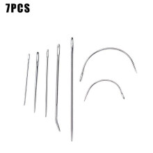 Repair Sewing Needles Kit Upholstery Carpets Canvas Leather Tool Curved O3S1
