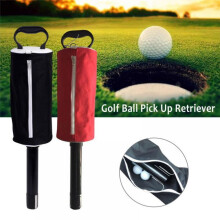 Golf ball Retriever Bag Pick Up Picker Large Hold 60 Golf Balls Zipper Storage