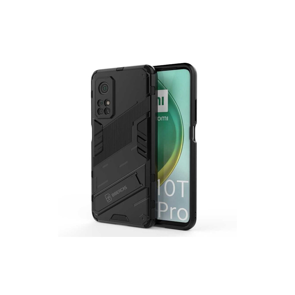 Compatible With Xiaomi Mi 10T/10T Pro Shockproof Case With Kickstand Thinarmor V2 Dark Green 9377112386973