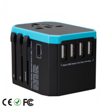 Universal Travel Adapter with 5.6A Smart Power & 3.0A USB-C, compatible with 200+ countries. Buy 1 Get 1 Free