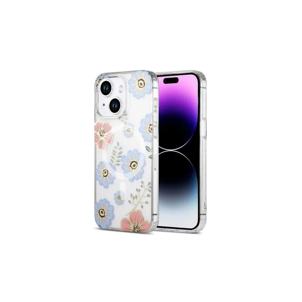 Compatible With Iphone 15 Mobile Case Magsafe - Flowers White 9377112387208