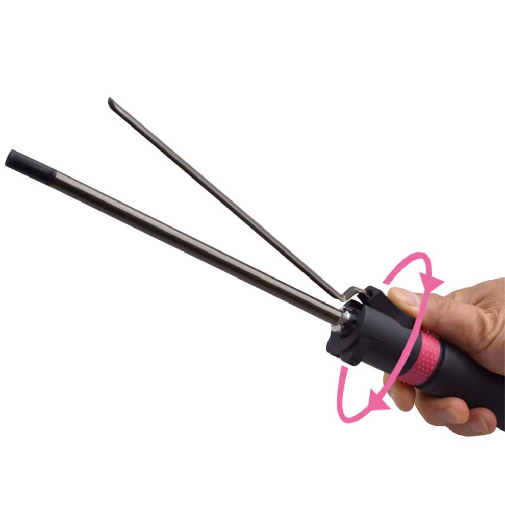 Professional Ceramic Curling Iron 9mm Small Barrel Hair Curler for Men with 230C  Heat