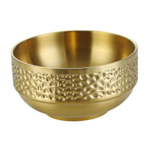 Large Stainless Steel Rice Bowl with AntiSlip Base, Easy Clean, for Noodles, Soup, Home and Restaurant