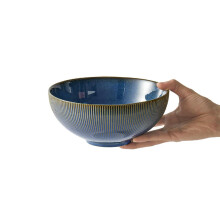 Nordic Dinnerware Set 8Inch Ceramic Soup Bowl Elegant Design Microwave and Dishwasher Safe