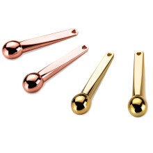 4 Pack Metal Eye Cream Applicator and Cooling Eye Roller Massager for Puffiness and Dark Circles Gold Rose Gold