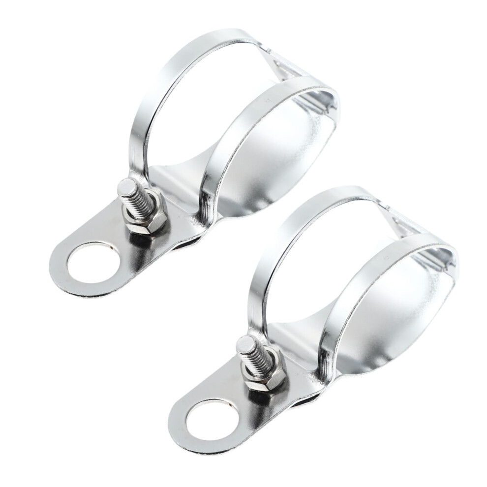 2Pcs Motorcycle Turn Signal Brackets Steel Mounts Enhanced Visibility Dustproof Durable Light 9053599991250