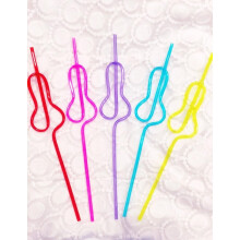 Bachelorette Party Supplies Funny Drinking Straws Durable Reusable Hen Party Favors Set of 10