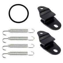 Exhaust YFZ350 Muffler Spring Gasket Stay Kit OEM Fit for Yamaha Banshee 19872006 Models