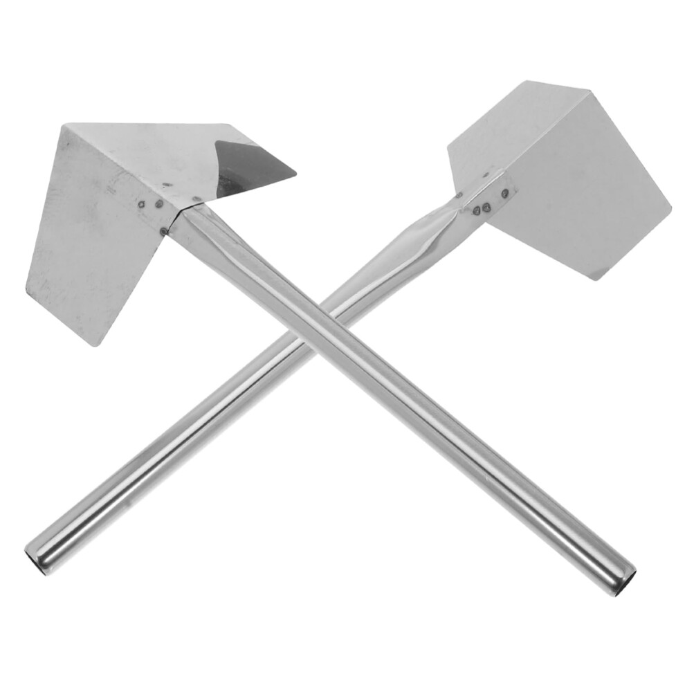2Pcs Stainless Steel Corner Trowel Dual Purpose Drywall And Plaster Finishing Inside Outside Corners 24X9cm 9070919705212