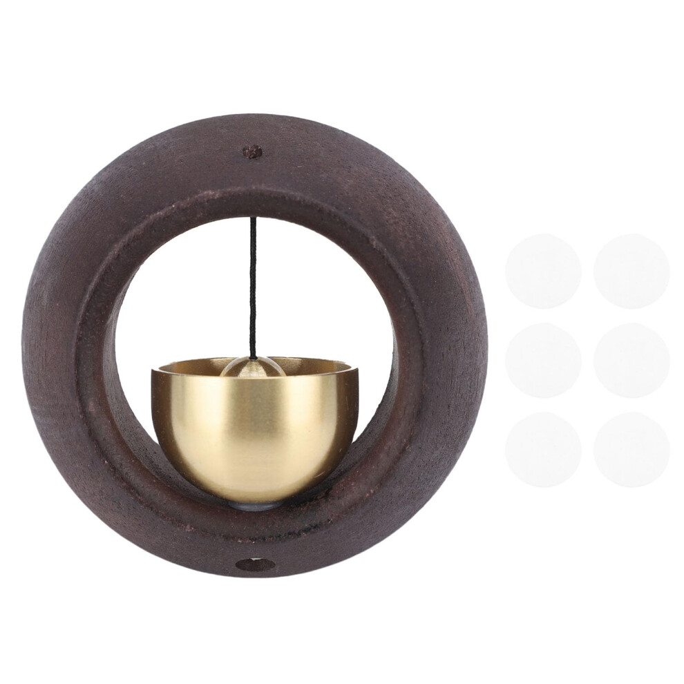 Black Walnut And Brass Magnetic Shopkeeper Door Bell With Pleasant Chime For Store Entrance 9053599991472