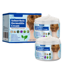 Scalp Treatment Cream for Seborrheic Dermatitis and Psoriasis Relief, Cooling Botanical Moisturizer 2Pack 1.76oz
