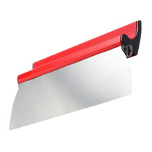 Drywall Smoothing Tool with Ergonomic Grip, Stainless Steel Plaster Trowel for Wall Plastering