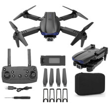 WJSXC Drone with Dual 1080P HD FPV Camera, Altitude Hold, Headless Mode, Speed Adjustment, Remote Control Toy Gift for Kids - Black