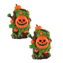 Decoration Desktop Resin Pumpkin Decoration Cute Pumpkin Decoration Suitable For Indoor And Outdoor Party *2PCS