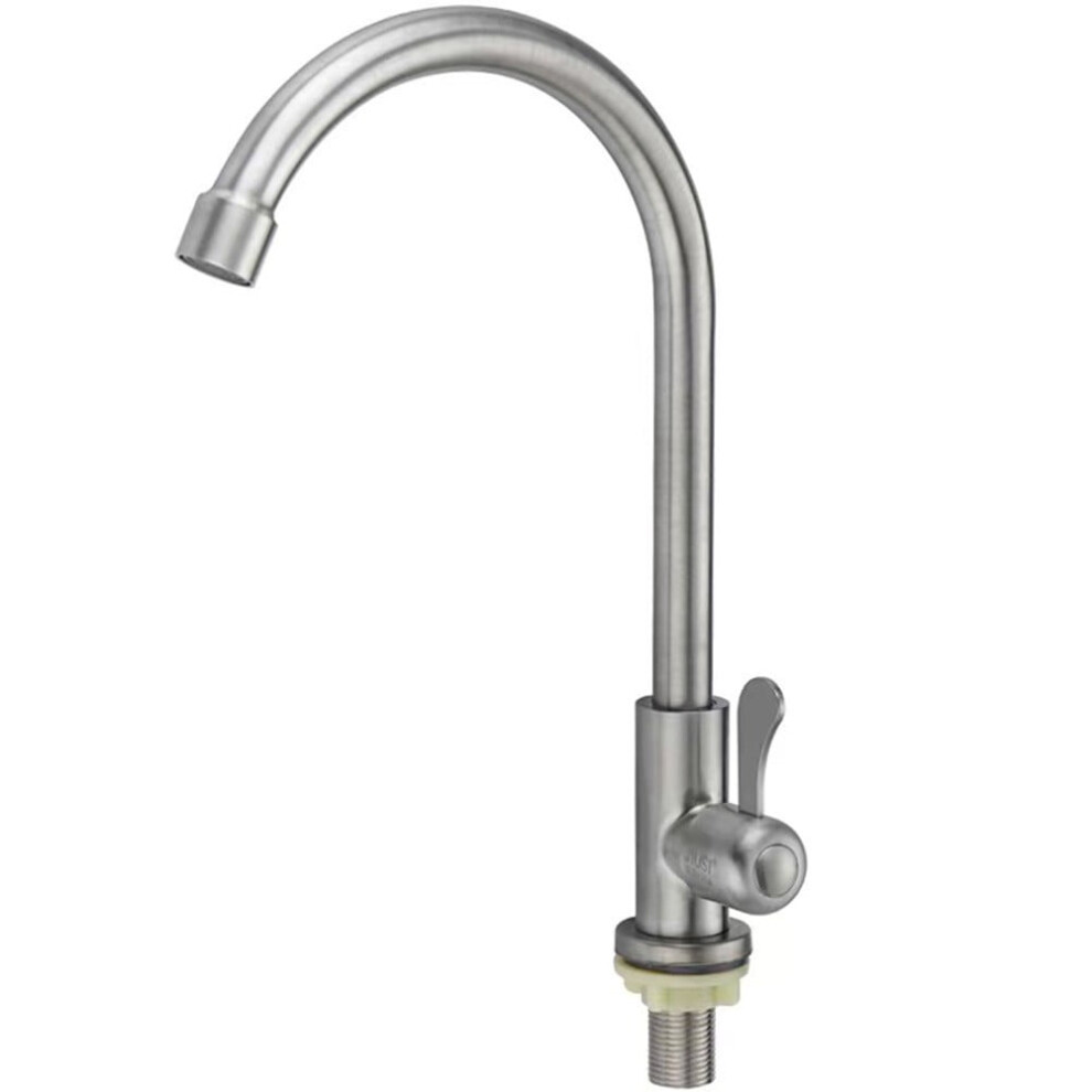 Stainless Steel Kitchen Faucet Water Purifier Single Lever Hole Tap Cold 9377112392615