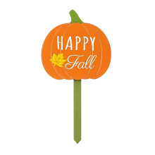 OYIGU Wooden Happy Thanksgiving Courtyard Piles, Pumpkin Decoration Garden Courtyard Welcome Sign
