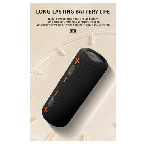 S10 Detachable Bluetooth Speaker Portable Speaker IPX6 Waterproof Suitable Boom Box Colorful Lighting Effect