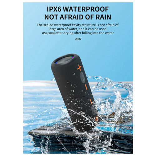S10 Detachable Bluetooth Speaker Portable Speaker IPX6 Waterproof Suitable Boom Box Colorful Lighting Effect 2