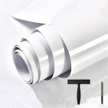 Countertop Contact Paper White Glitter 15.7'x78.7' Waterproof HeatResistant with Tool Set