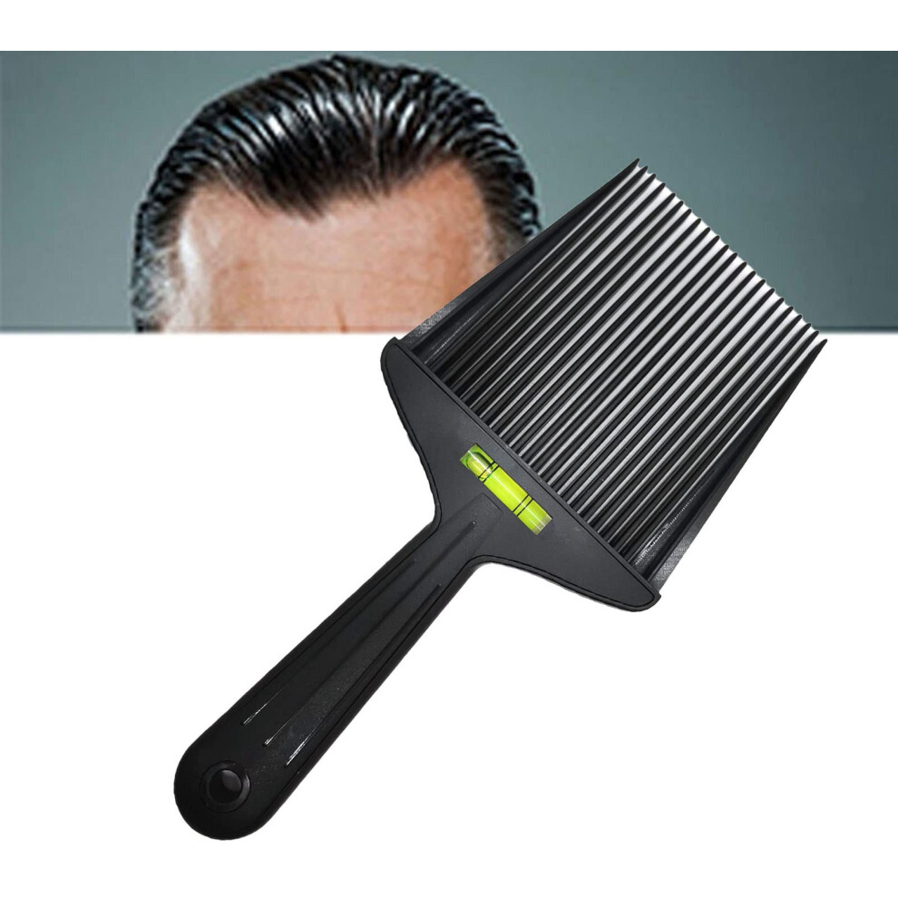 Unisex Black Flat Comb With Angle Guide And Level Dualended Barber Hair Cutting Comb For Precise Cuts