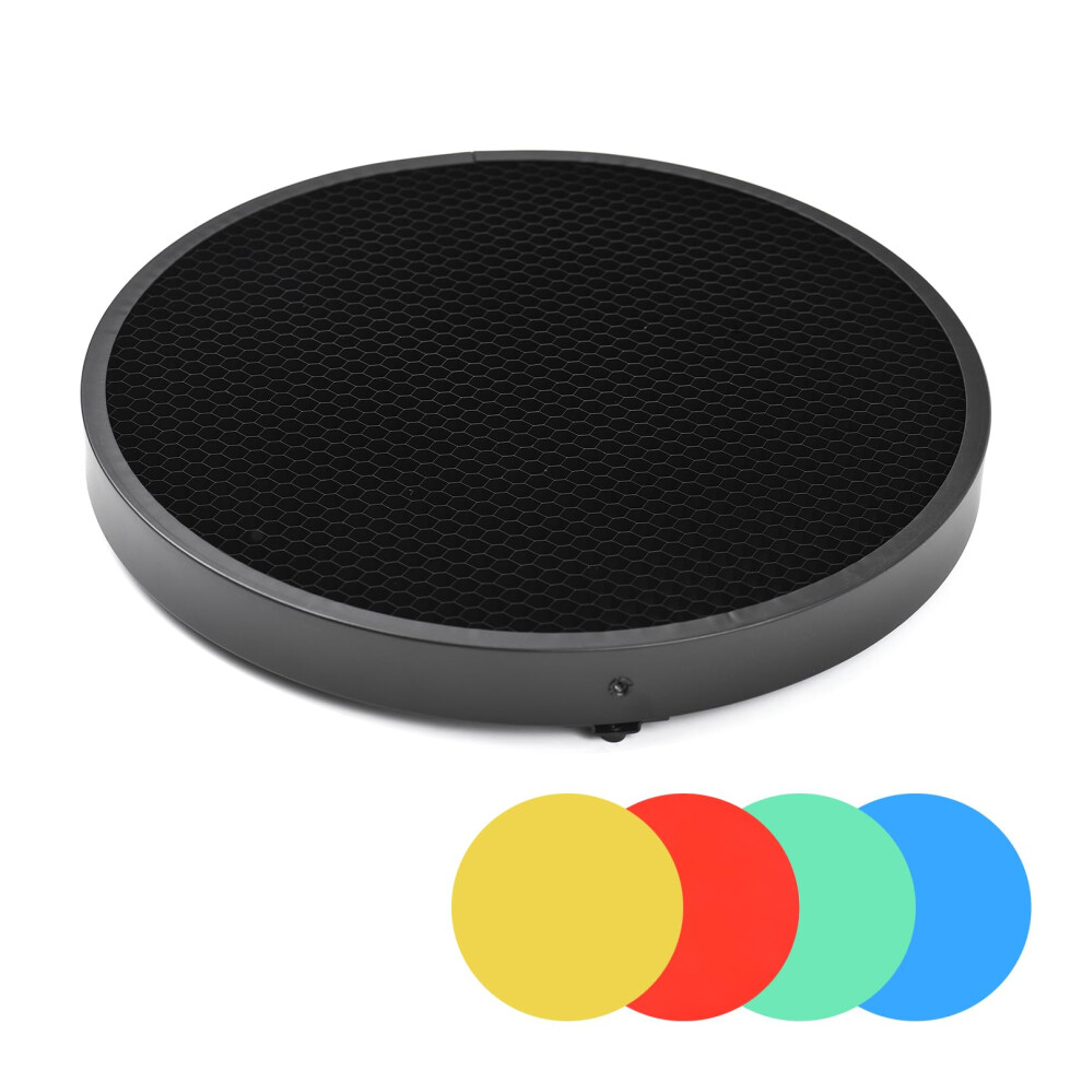 Photography Honeycomb Grid 60 Modifier With 4 Color Filters For 180250Mm Studio Reflector Light 9113335531543