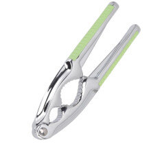 Nut Cracker and Garlic Peeler Tool, Ergonomic Grip Chestnut Pecan Cracker, Easy Clean Stainless Steel
