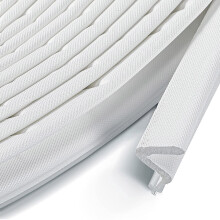 40Ft Door Weather Stripping V-Shaped Foam Seal Strip, Soundproof Kerf Weatherstrip for Doors Windows, Card Slot Install, compatible with standard