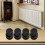 4pcs Floor Heating Manifold Hand Wheel Switch Accessories Black or Blue Handle 5