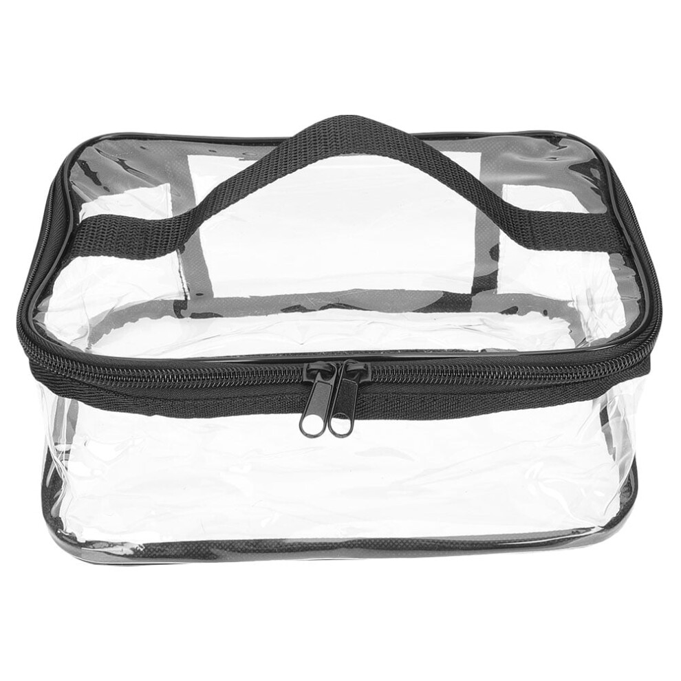 Mizh Travel Makeup Bag Clear Cosmetic Storage Bag Portable Toiletry Bag with Handle