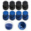 4pcs Floor Heating Manifold Hand Wheel Switch Accessories Black or Blue Handle 7