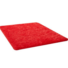 Jygee Living room Bedroom Rug Antiskid Soft Floor Mat Washable Bedside Long Carpet Yoga Hair Cartpet Water Red 40*60cm