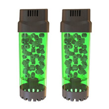 2X Aquarium Fish Tank Fluidized Moving Bed Filter Bubble Media Filter with Air Stone and Sponge Filter LH-300