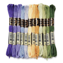 1Set 12 Colors 6-Ply Polyester Embroidery Floss, 8.75 Yards/Skein, Mixed Winter Color Series for Cross Stitch (12 skeins/set)
